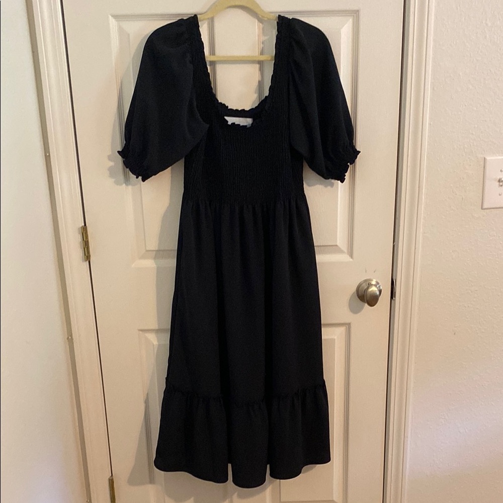 Hill House Black Midi Dress